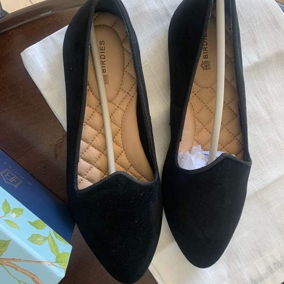 Birdies Shoes Birdies The Heron Black Suede Size 55